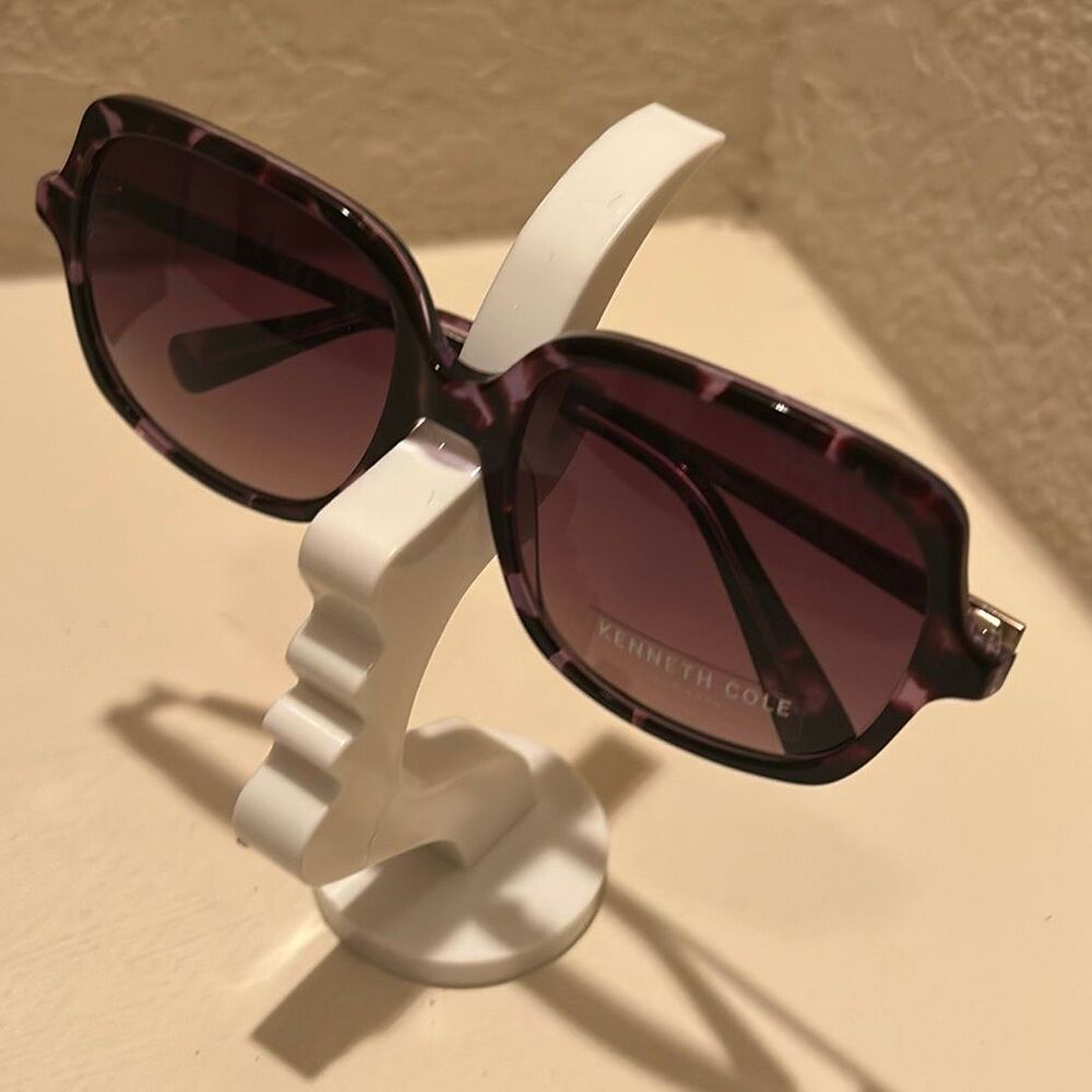 Kenneth Cole New York Oversized Sunglasses Purple Tortoiseshell Pattern KC00009 - Picture 5 of 12